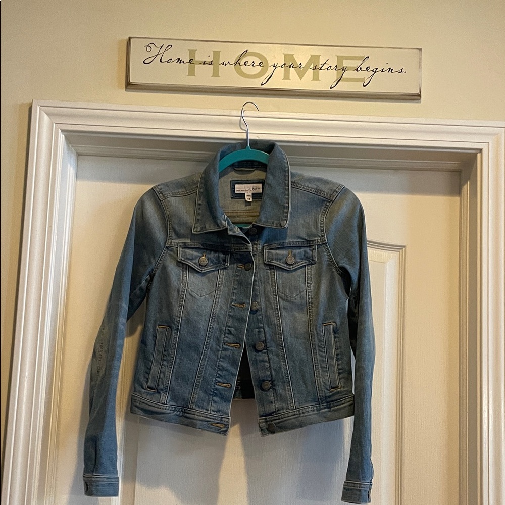 LOFT Light Blue Jean Jacket